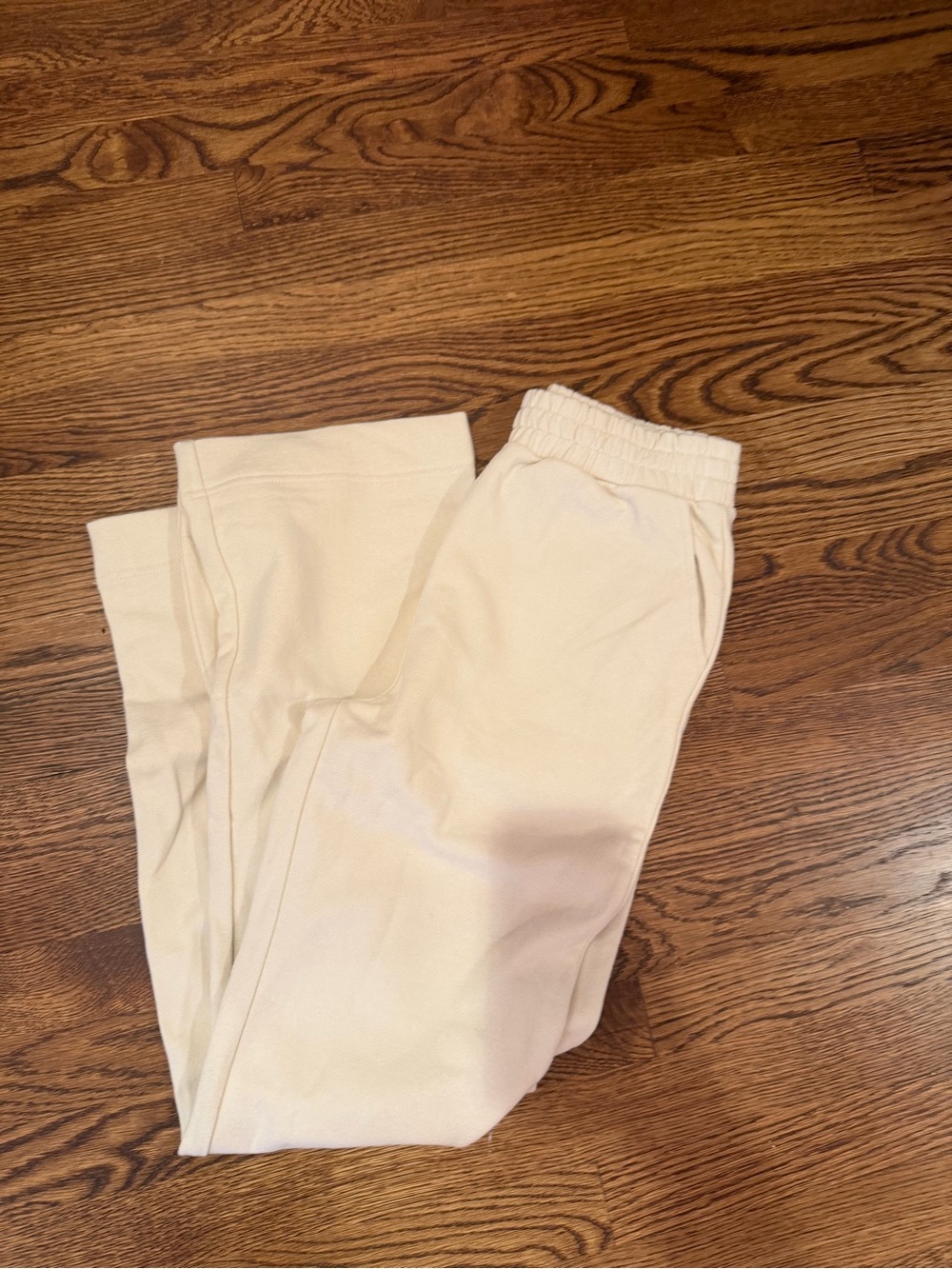 nuuds Cream Elastic-Waist Knit pants